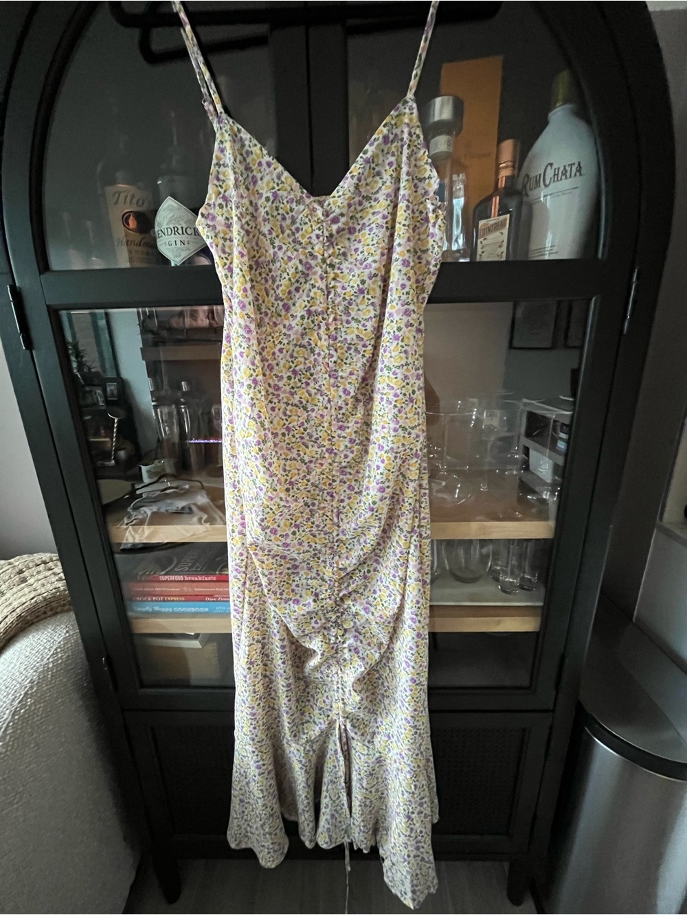 NWT Cupshe Lavender and Yellow Floral Slip Dress